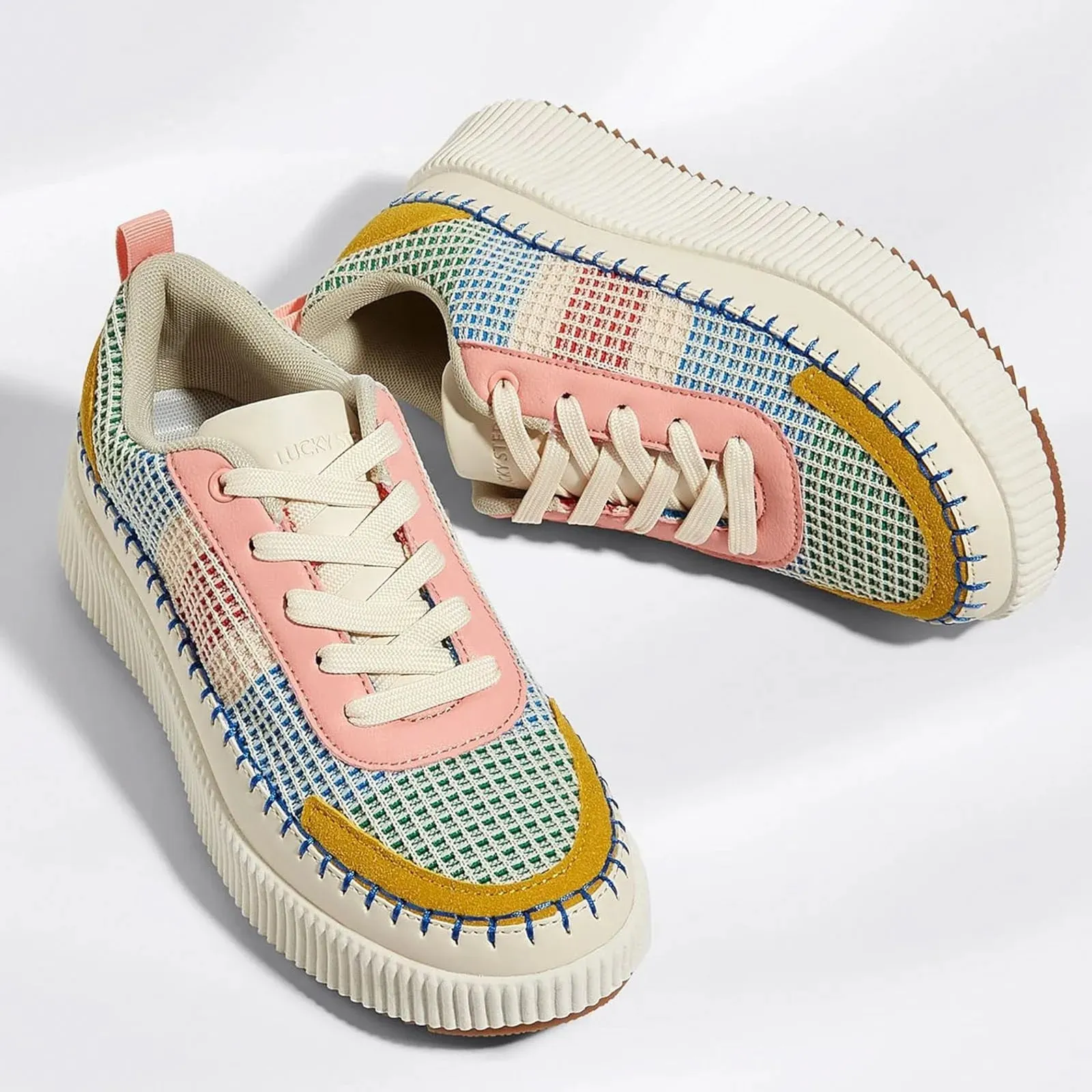 Bohemian Thick Bottom Mesh-Weave Sneakers